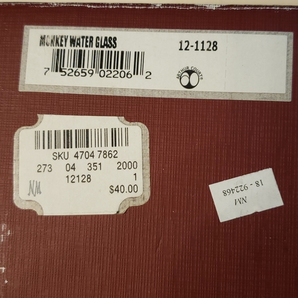 A set of Arthur Court water glasses - Picture 3 of 6